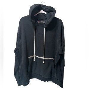 XL Mens Nike Black | "Thunder" Hoodie with zip pocket